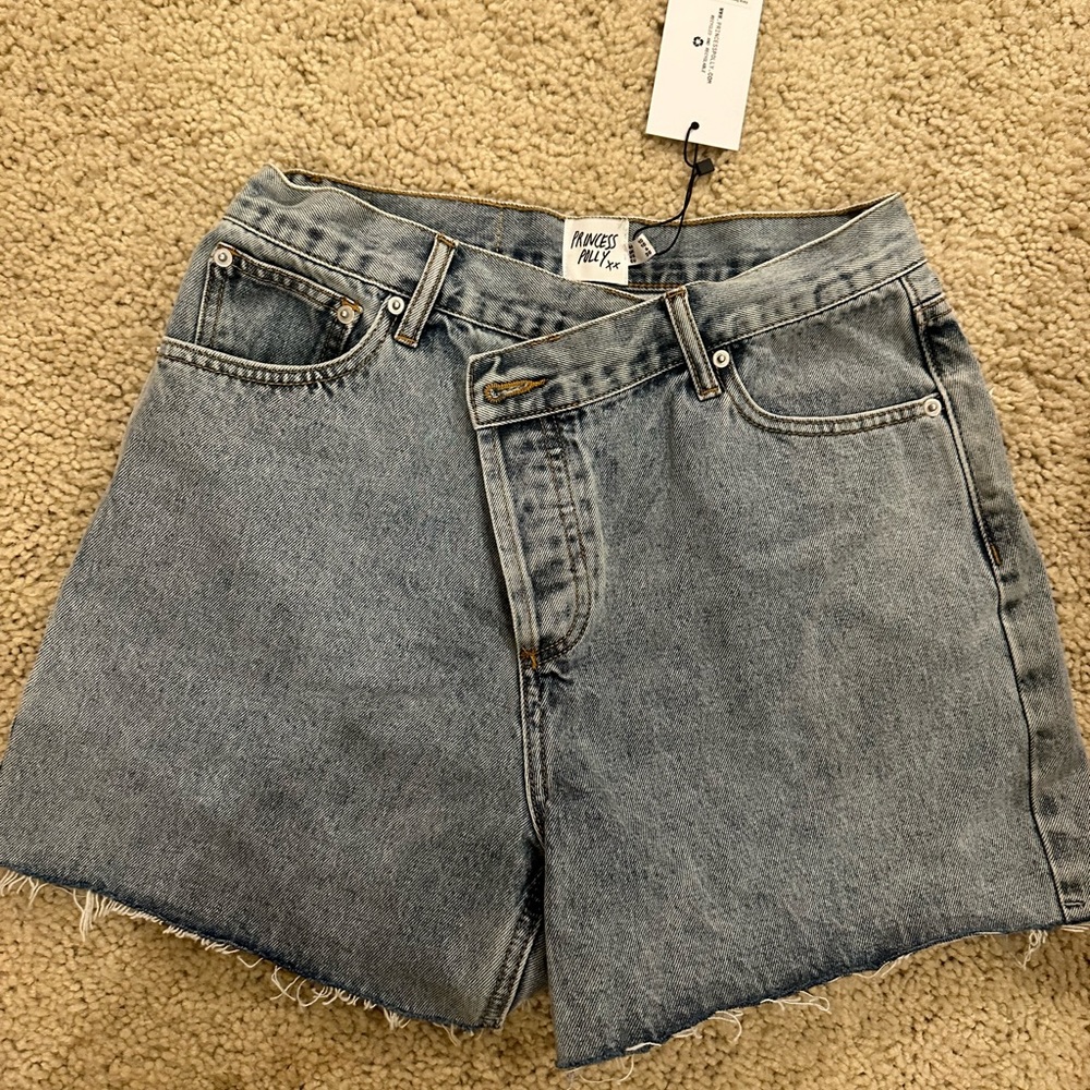 Princess polly asymmetrical shorts